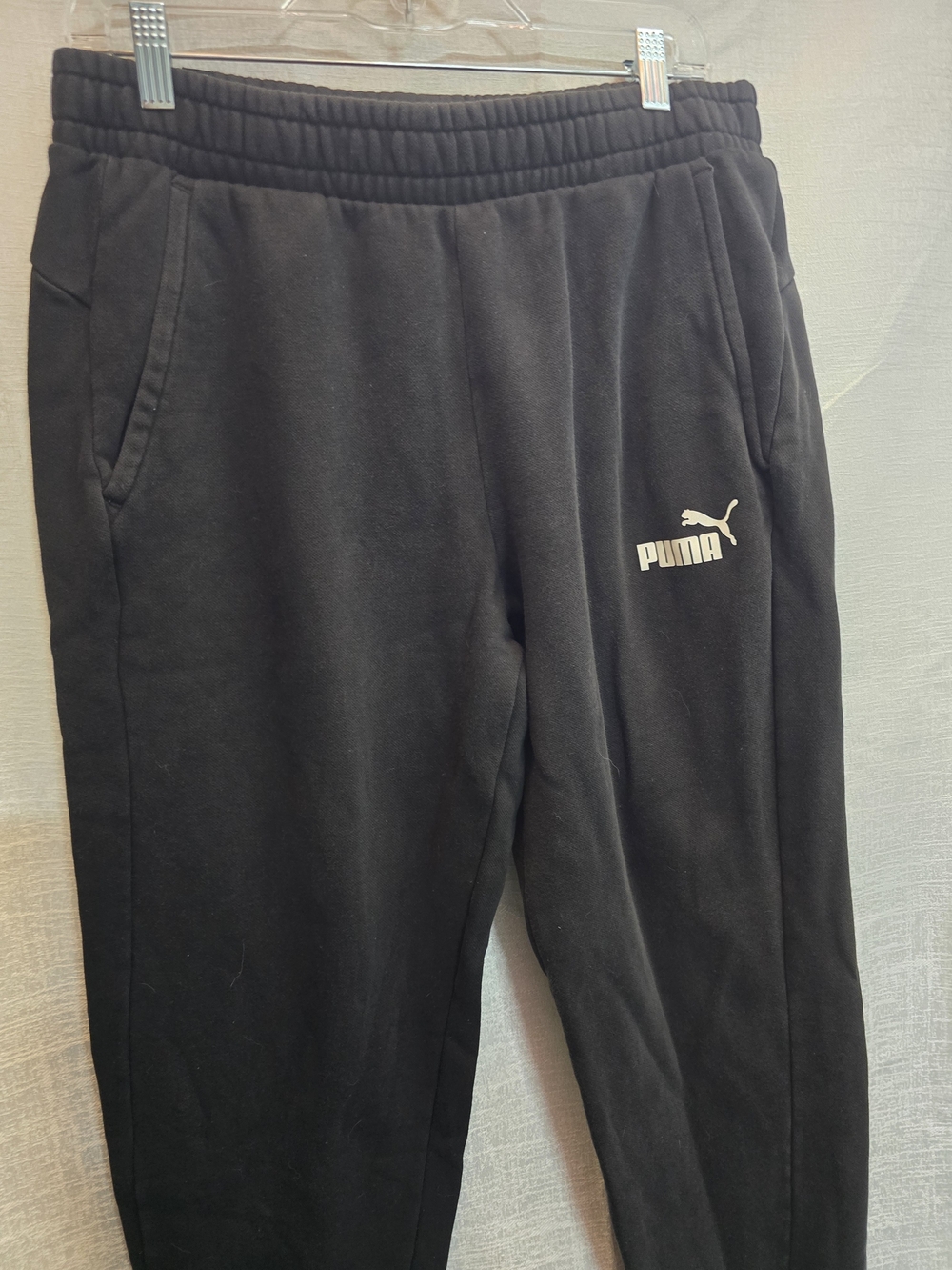 Puma  Black Logo Sweatpants